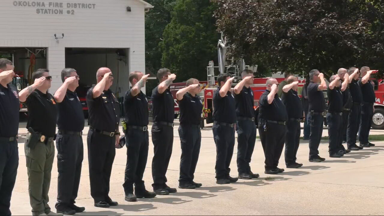 Okolona fire captain who drowned on fishing trip welcomed home with procession